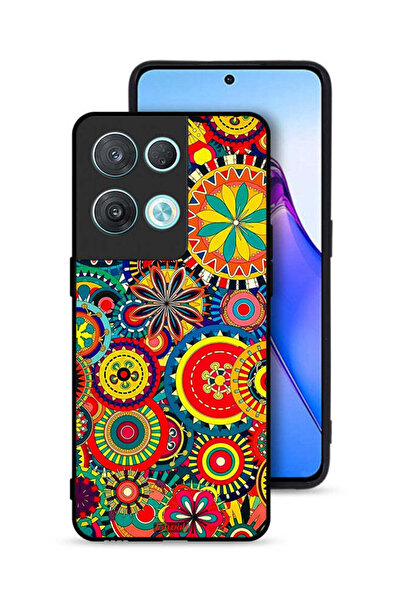 Tolwak غطاء حماية لهاتف Oppo Reno8 Pro 5G بنمط ماندالا ملون