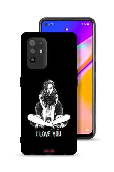 Tolwak غطاء حماية لهاتف Oppo A95 5G برسومات "أحبك"