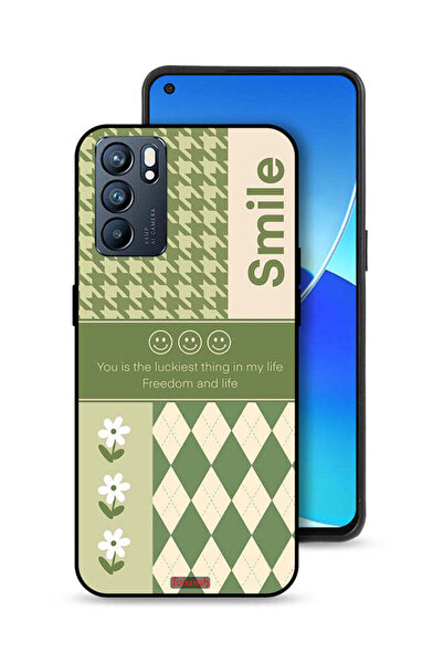Tolwak غطاء حماية لهاتف Oppo Reno6 5G الابتسامة هي أسعد شيء في حياتي