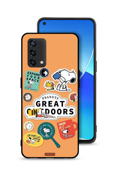 Tolwak غطاء حماية لهاتف Oppo A95 4G ​​بملصقات الفول السوداني