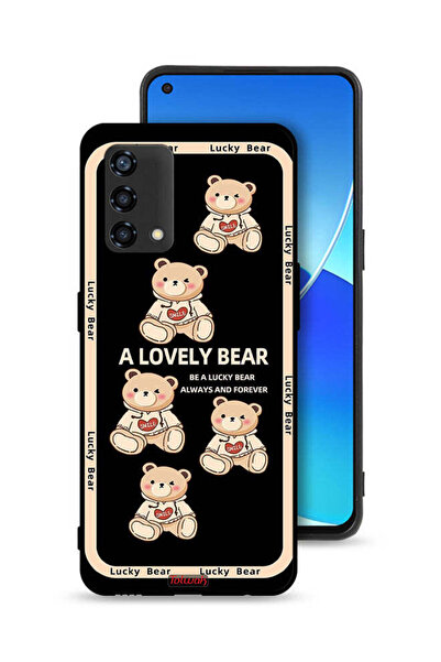 Tolwak غطاء حماية لهاتف Oppo Reno6 Lite - دب جميل