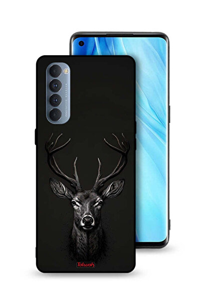 Tolwak غطاء حماية لهاتف Oppo Reno4 Pro 4G برسومات غزال رقمية