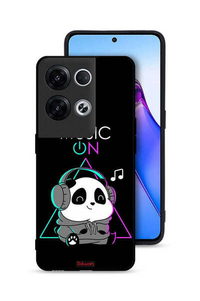 Tolwak غطاء حماية لهاتف Oppo Reno8 Pro Plus 5G بطبعة موسيقى الباندا