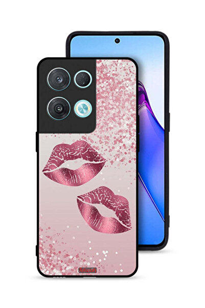 Tolwak غطاء حماية لهاتف Oppo Reno8 Pro 5G برسومات شفاه لامعة