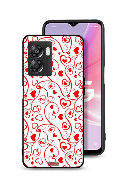 Tolwak غطاء حماية لهاتف Oppo A57 5G بنقشة قلوب