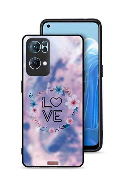Tolwak غطاء حماية Oppo Reno7 Pro 5G بتصميم خاتم زهور الحب