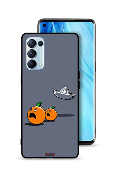 Tolwak غطاء حماية لهاتف Oppo Reno5 Pro 5G بتصميم فني رقمي بسيط وفكاهي