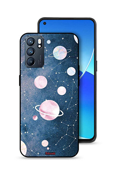Tolwak Oppo Reno6 5G Protective Case Cover Space Art