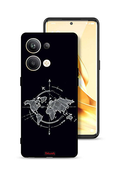 Tolwak غطاء حماية لهاتف Oppo Reno9 Pro Plus 5G بتصميم بوصلة