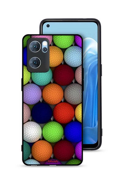 Tolwak غطاء حماية لهاتف Oppo Reno7 5G بتصميم كرات فنية تجريدية
