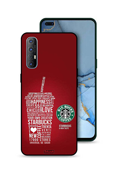 Tolwak غطاء حماية لهاتف Oppo Reno3 Pro 4G - ملصق قهوة