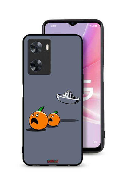 Tolwak غطاء حماية لهاتف Oppo A77s بنمط فن رقمي بسيط وفكاهي