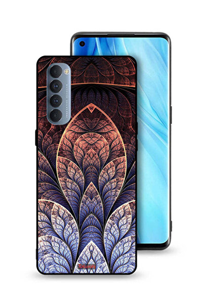 Tolwak غطاء حماية لهاتف Oppo Reno4 Pro 4G بتصميم زهور كسورية تجريدية
