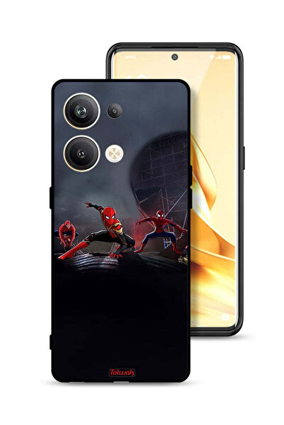 Tolwak غطاء حماية لهاتف Oppo Reno9 Pro Plus 5G بتصميم ثلاث عناكب