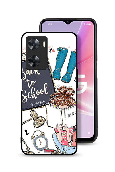 Tolwak غطاء حماية Oppo A57s بتصميم فتاة العودة إلى المدرسة تقرأ التاريخ