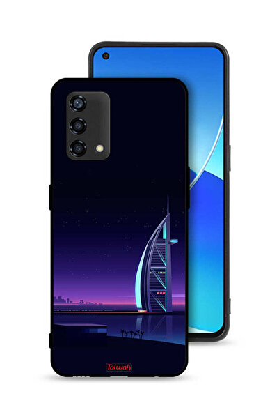 Tolwak غطاء حماية Oppo A95 4G ​​بتصميم برج العرب الرقمي