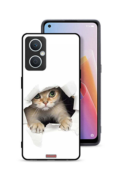 Tolwak جراب حماية لهاتف Oppo A96 5G (الصين) بتصميم قطة