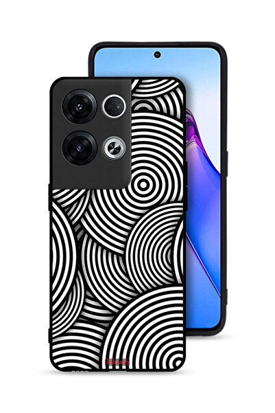 Tolwak غطاء حماية لهاتف Oppo Reno8 Pro Plus 5G بنمط دوائر وهمية