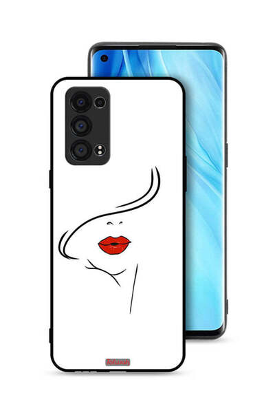 Tolwak غطاء حماية لهاتف Oppo Reno6 Pro Plus 5G برسومات وجه فتاة