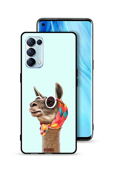 Tolwak غطاء حماية لهاتف Oppo Reno5 Pro 5G بلون جمل أنيق وجذاب