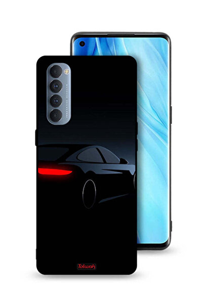 Tolwak غطاء حماية لهاتف Oppo Reno4 Pro 4G - لون السيارة الداكنة