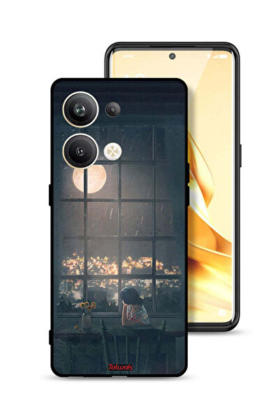 Tolwak غطاء حماية لهاتف Oppo Reno9 Pro Plus 5G مع صورة قمرية