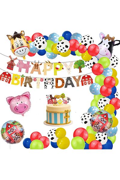 Baloane Vesele Balloon and Animal Banner Arcade 88 Pieces ARC28
