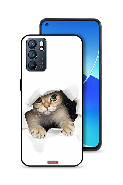 Tolwak غطاء حماية لهاتف Oppo Reno6 5G بتصميم قطة