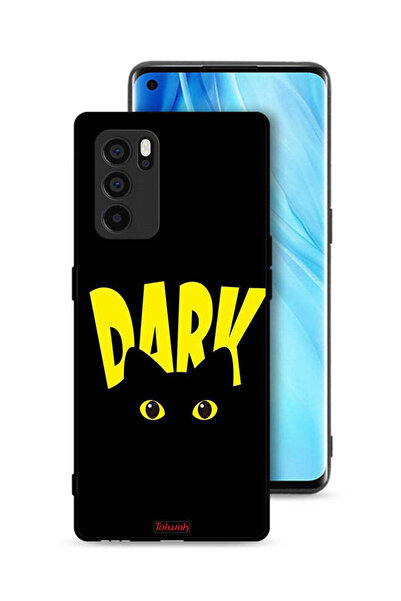 Tolwak غطاء حماية لهاتف Oppo Reno6 Pro 5G - قطة داكنة