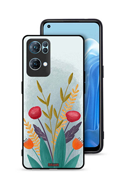 Tolwak غطاء حماية لهاتف Oppo Reno7 Pro 5G برسومات نباتية