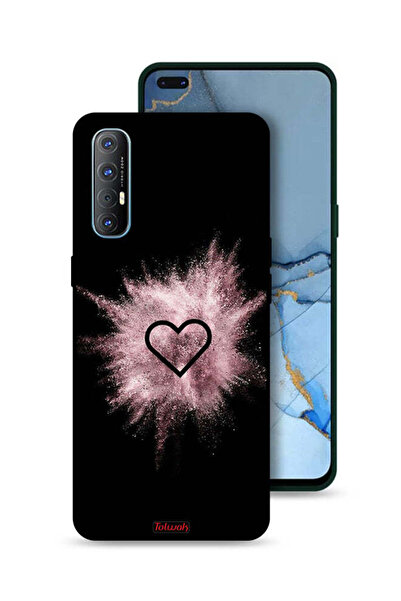 Tolwak غطاء حماية لهاتف Oppo Reno3 Pro 4G بتصميم قلب لامع
