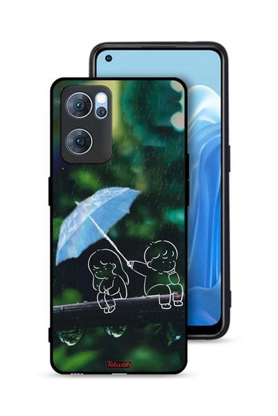 Tolwak غطاء حماية لهاتف Oppo Reno7 5G برسومات زوجين من الفن التجريدي