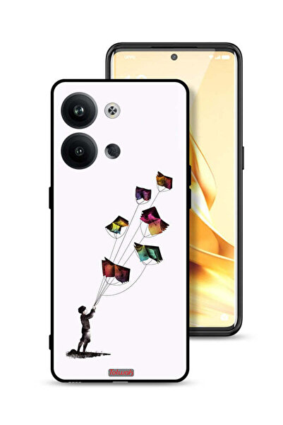 Tolwak غطاء حماية لهاتف Oppo Reno9 Pro 5G بتصميم كتاب الطائرات الورقية