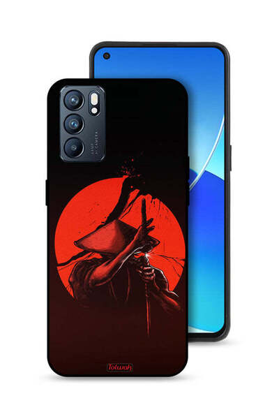 Tolwak غطاء حماية لهاتف Oppo Reno6 5G بتصميم محارب السيف