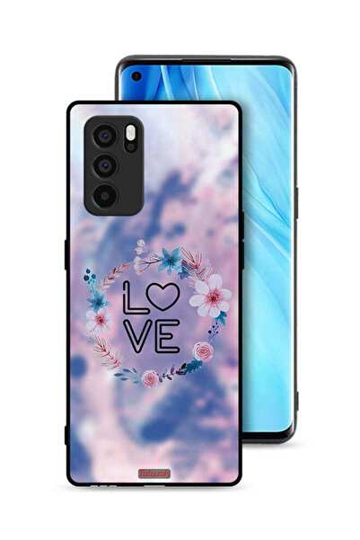 Tolwak غطاء حماية Oppo Reno6 Pro 5G بتصميم خاتم زهور الحب