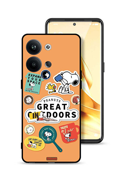 Tolwak غطاء حماية لهاتف Oppo Reno9 Pro 5G بملصقات الفول السوداني