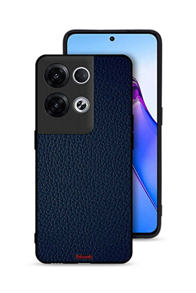 Tolwak غطاء حماية جلدي بنمط هندسي لهاتف Oppo Reno8 Pro Plus 5G