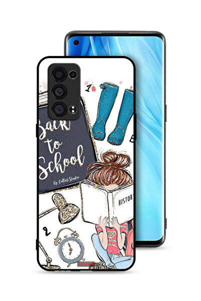 Tolwak غطاء حماية لهاتف Oppo Reno6 Pro Plus 5G - فتاة مدرسية تقرأ التاريخ