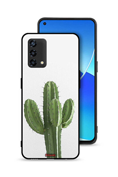 Tolwak غطاء حماية لهاتف Oppo A95 4G ​​بنقشة نبات الصبار