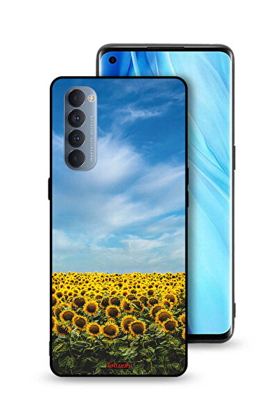 Tolwak Oppo Reno4 Pro 4G Protective Case Cover Sunflowers Under The Sky