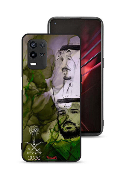 Tolwak غطاء حماية Oppo K9x - ملصق فني للملك سلمان وولي العهد محمد