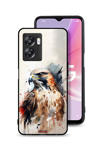 Tolwak Oppo A57 5G Protective Case Cover Eagle Abstract Art