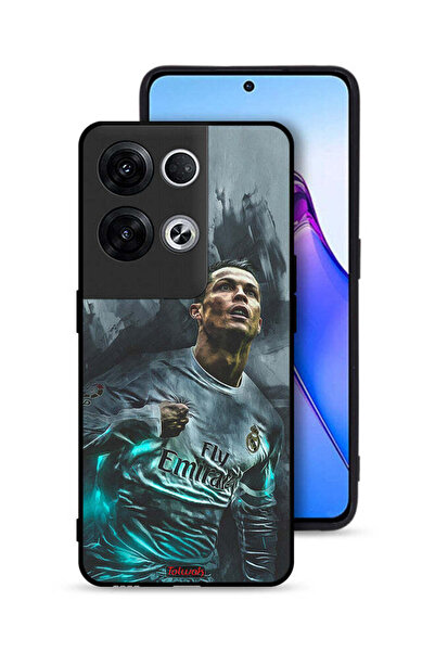Tolwak غطاء حماية لهاتف Oppo Reno8 Pro Plus 5G برسومات كريستيانو رونالدو