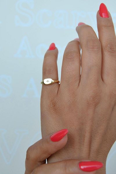 Sacce Scarves&Accessories North Star Quadrangle Model Pinky Ring