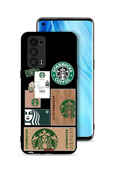 Tolwak غطاء حماية لهاتف Oppo Reno6 Pro Plus 5G ملصق ستاربكس