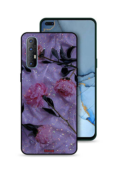 Tolwak غطاء حماية لهاتف Oppo Reno3 Pro 4G بنقشة ورود لامعة