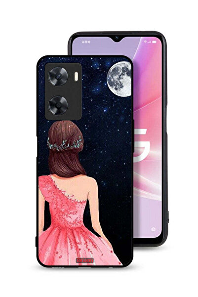 Tolwak غطاء حماية Oppo A57s بتصميم فتاة وقمر
