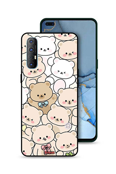 Tolwak غطاء حماية لهاتف Oppo Reno3 Pro 4G بنقشة دببة