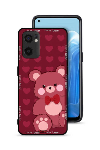 Tolwak غطاء حماية لهاتف Oppo Reno7 SE 5G بتصميم الدب المحظوظ