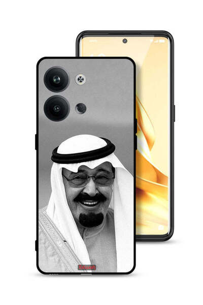 Tolwak غطاء حماية لهاتف أوبو رينو 9 برو 5G صورة الملك عبدالله مبتسماً